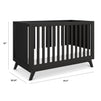 M22501E,DaVinci,Otto 3-in-1 Convertible Crib in Ebony