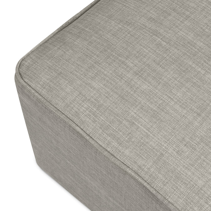 M13985PFTGRY,DaVinci,Davinci Universal Gliding Ottoman in Performance Grey Linen