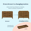 F11926L,Carter's,Colby 6-Drawer Double Dresser in Walnut