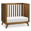 M22598L,DaVinci,Otto 3-in-1 Convertible Mini Crib with 4 Mattress in Walnut