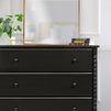 M7323E,DaVinci,Jenny Lind Spindle 3-Drawer Dresser in Ebony Black