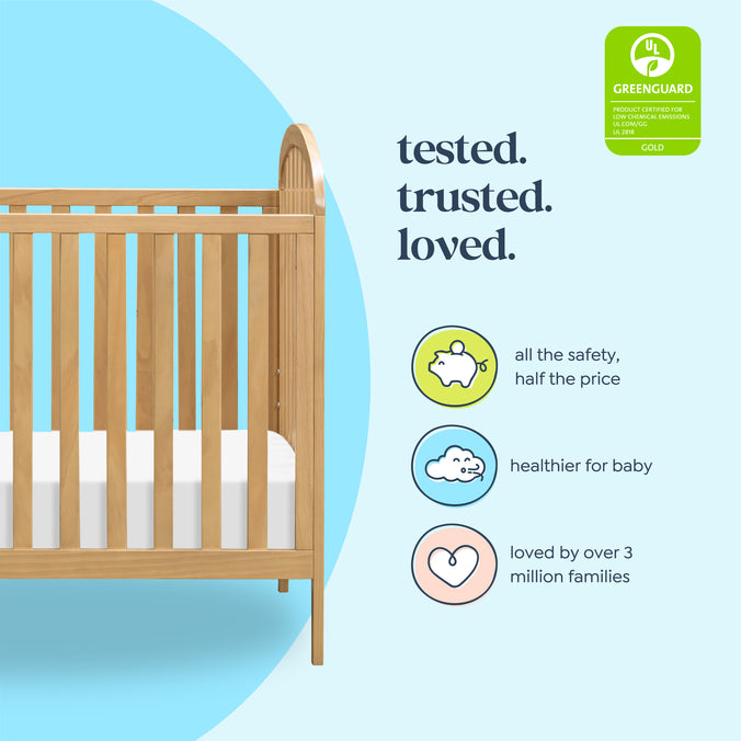 M23901HY,DaVinci,Beau 3-in-1 Convertible Crib in Honey