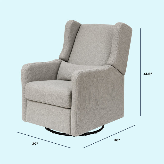 F19587PFTGRY,Carter's,Arlo Recliner and Swivel Glider in Performance Grey Linen