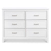 M12826W,DaVinci,Charlie 6-Drawer Double Dresser in White