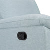 M24387HBL,DaVinci,Suzy Swivel Recliner in Heathered Blue
