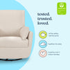 M24587BH,DaVinci,Juno Swivel Glider in Beach