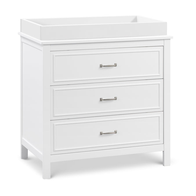 M12823W,DaVinci,Charlie 3-Drawer Dresser in White