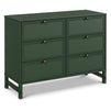 M24926FRGR,DaVinci,Margot 6-Drawer Dresser in Forest Green