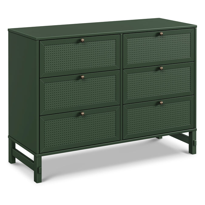 M24926FRGR,DaVinci,Margot 6-Drawer Dresser in Forest Green