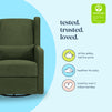 F19587PFGL,Carter's,Arlo Recliner and Swivel Glider in Performance Forest Green Linen