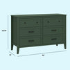 M24726FRGR,DaVinci,Beau 6-Drawer Dresser in Forest Green