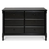 M7326E,DaVinci,Jenny Lind Spindle 6-Drawer Dresser in Ebony