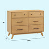 M22526HY,DaVinci,Otto 6-Drawer Dresser in Honey