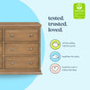 M4426HN,DaVinci,DaVinci Signature 6-Drawer Double Dresser in Hazelnut