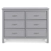 M12826G,DaVinci,Charlie 6-Drawer Double Dresser in Grey