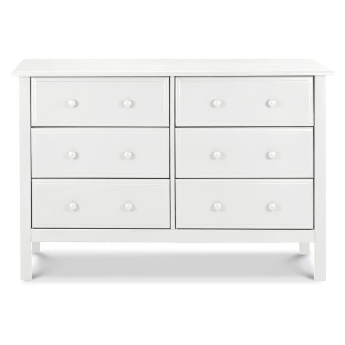 M5966W,DaVinci,Jayden 6-Drawer Double Wide Dresser in White Finish