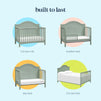 F16901LS,Carter's,Nolan 4-in-1 Convertible Crib in Light Sage