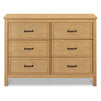M12826HY,DaVinci,Charlie 6-Drawer Double Dresser in Honey