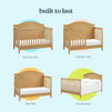 M12801HY,DaVinci,Charlie 4-in-1 Convertible Crib in Honey
