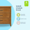 M12823CT,DaVinci,Charlie 3-Drawer Dresser in Chestnut