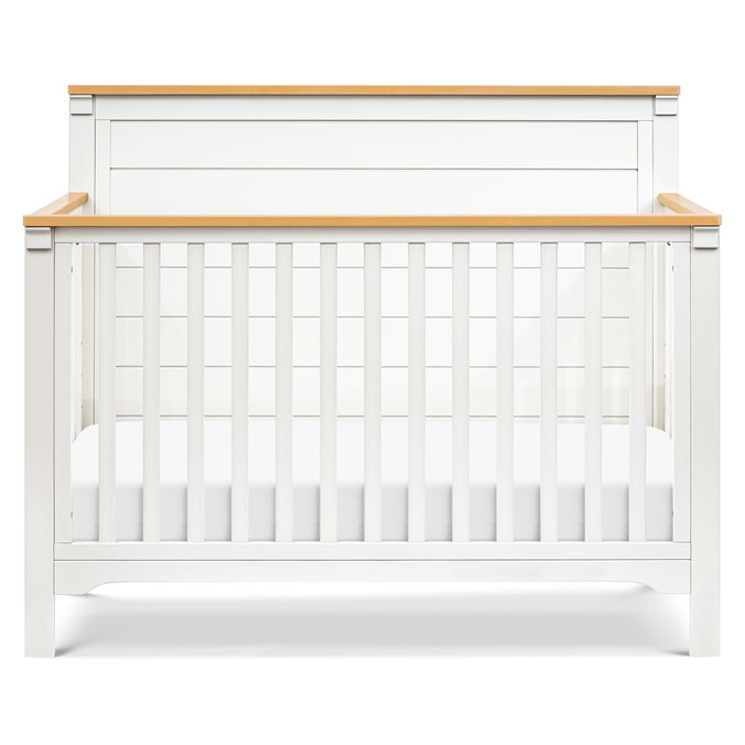 M27201RWHY,DaVinci,Shea 4-in-1 Convertible Crib in Warm White and Honey