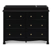 M5529E,DaVinci,Kalani 6-Drawer Double Wide Dresser in Ebony