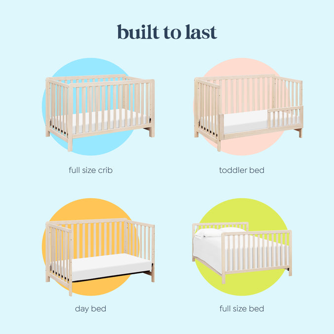 F11901NX,Carter's,Colby 4-in-1 Low-profile Convertible Crib in Washed Natural