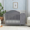 M12881G,DaVinci,Charlie 4-in-1 Convertible Mini Crib & Changer in Grey