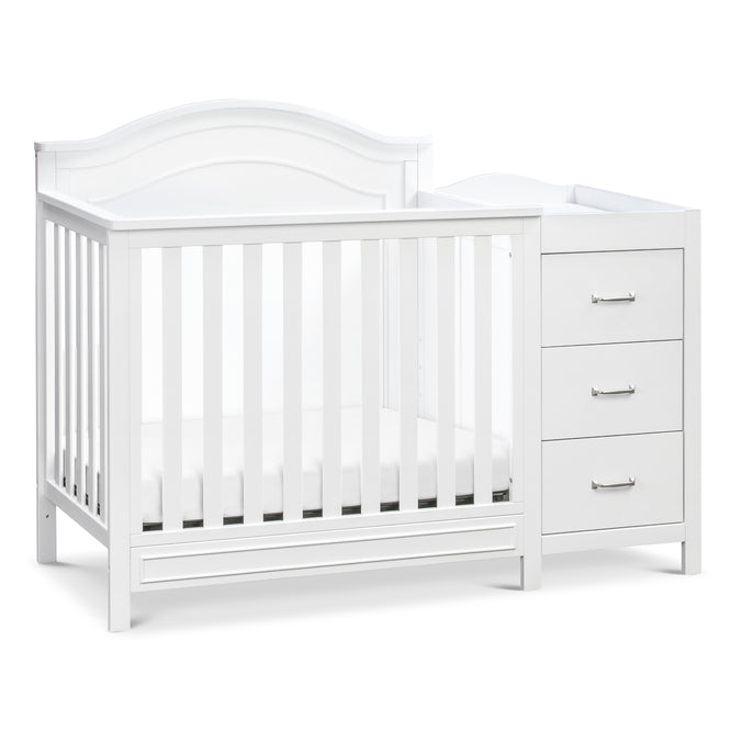 M12881W,DaVinci,Charlie 4-in-1 Convertible Mini Crib & Changer in White