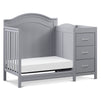 M12881G,DaVinci,Charlie 4-in-1 Convertible Mini Crib & Changer in Grey
