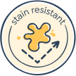 Image of badge icon stain-resistant