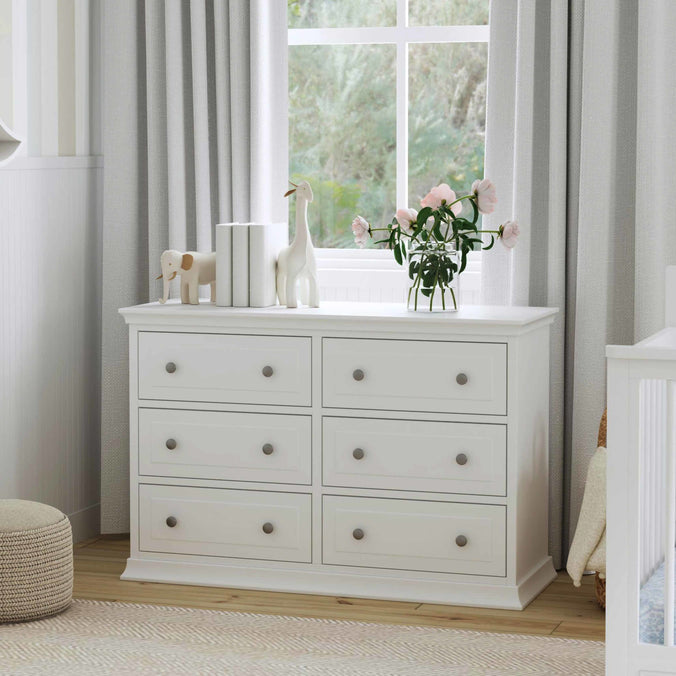 M4426W,DaVinci,DaVinci Signature 6-Drawer Double Dresser in White