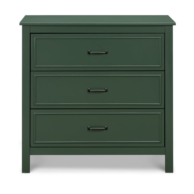 M12823FRGR,DaVinci,Charlie 3-Drawer Dresser in Forest Green