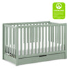 F11951LS,Carter's,Colby 4-in-1 Convertible Crib w/ Trundle Drawer in Light Sage