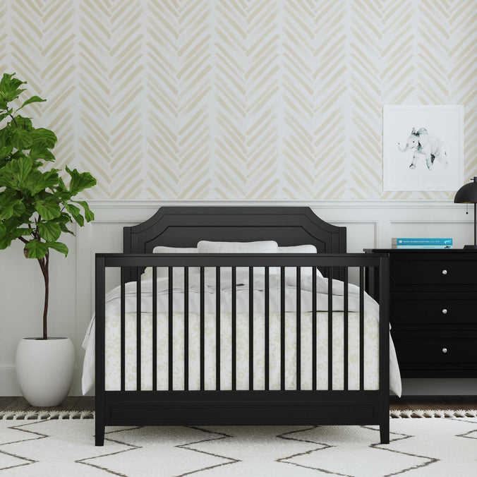 M11441E,DaVinci,Chloe Regency 4-in-1 Convertible Crib in Ebony