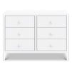 M25126W,DaVinci,Birdie 6-Drawer Dresser in White