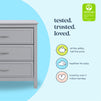 M12823G,DaVinci,Charlie 3-Drawer Dresser in Grey