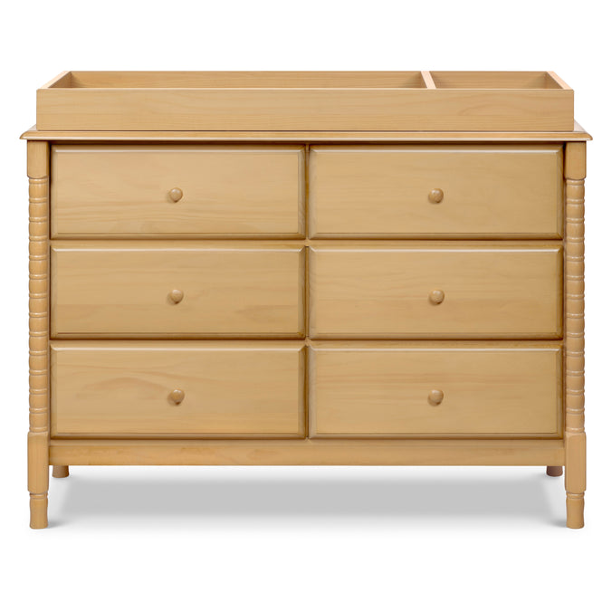 M7326HY,DaVinci,Jenny Lind Spindle 6-Drawer Dresser in Honey