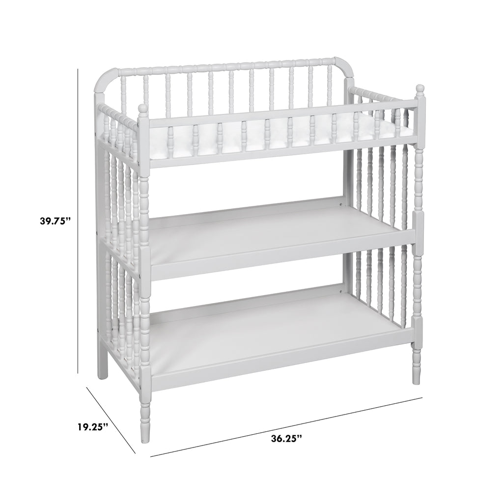 M0302GG,Jenny Lind Changing Table in Fog Grey Finish