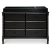 M7326E,DaVinci,Jenny Lind Spindle 6-Drawer Dresser in Ebony