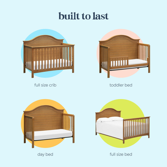 F16901CT,Carter's,Nolan 4-in-1 Convertible Crib in Chestnut