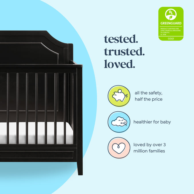 M11441E,DaVinci,Chloe Regency 4-in-1 Convertible Crib in Ebony