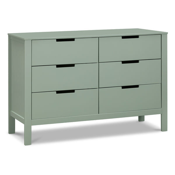 F11926NX,Colby 6-Drawer Double Dresser in Washed Natural Light Sage