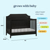 M11441E,DaVinci,Chloe Regency 4-in-1 Convertible Crib in Ebony