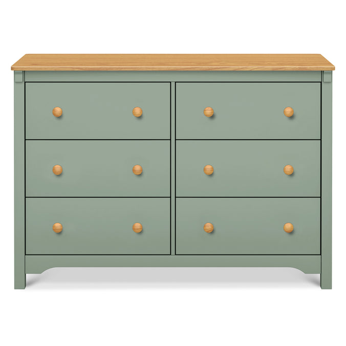 M27226LSHY,DaVinci,Shea 6-Drawer Dresser in Light Sage and Honey