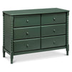 M7326FRGR,DaVinci,Jenny Lind Spindle 6-Drawer Dresser in Forest Green