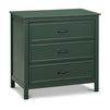 M12823FRGR,DaVinci,Charlie 3-Drawer Dresser in Forest Green