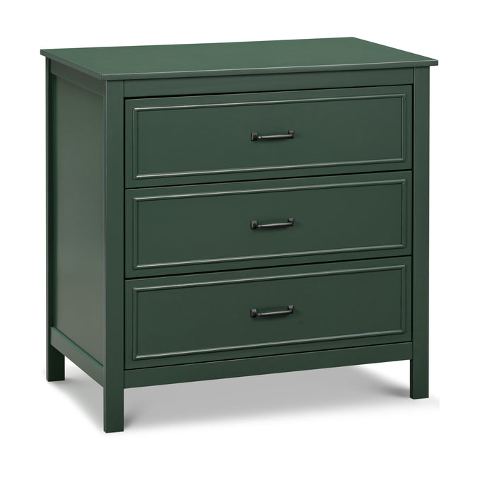 M12823FRGR,DaVinci,Charlie 3-Drawer Dresser in Forest Green