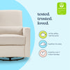 M10887CM,DaVinci,Piper Recliner in Cream Finish w/Cream Piping