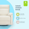 M24387VN,DaVinci,Suzy Swivel Recliner in Vanilla